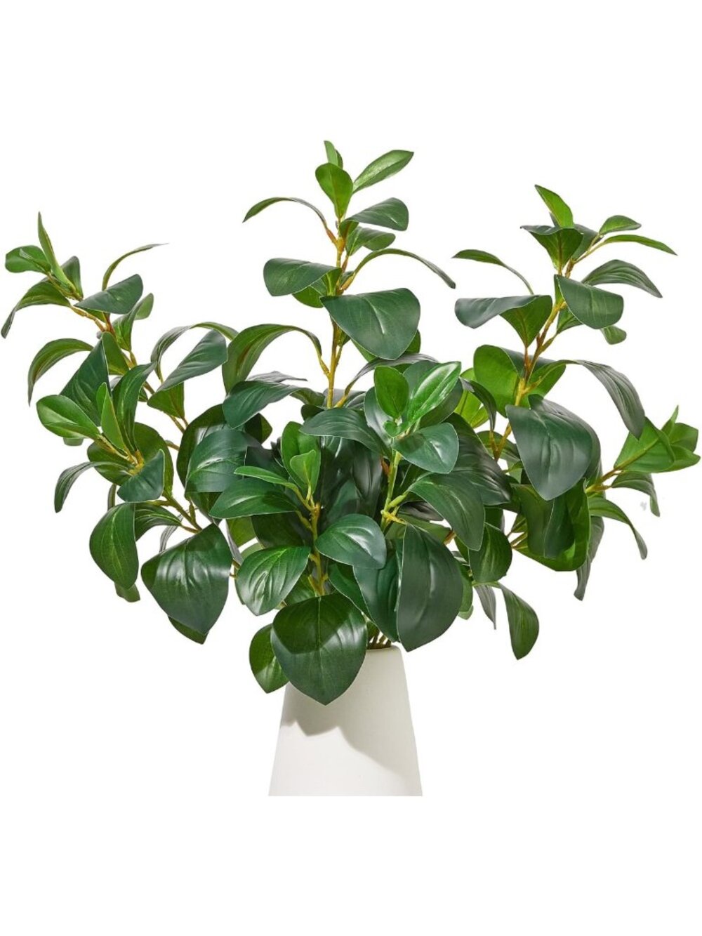 3Pcs Faux Bigleaf Ficus Branches - Artificial Greenery Stems for Home Decor